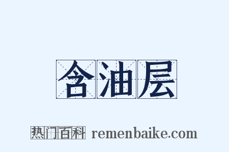 含油层是什么意思的图片